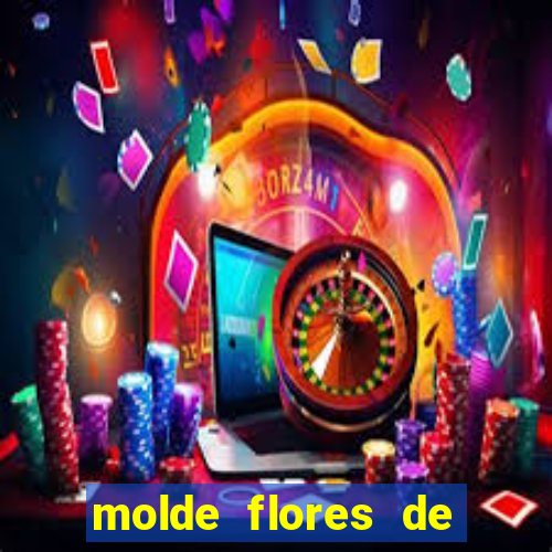 molde flores de papel para imprimir